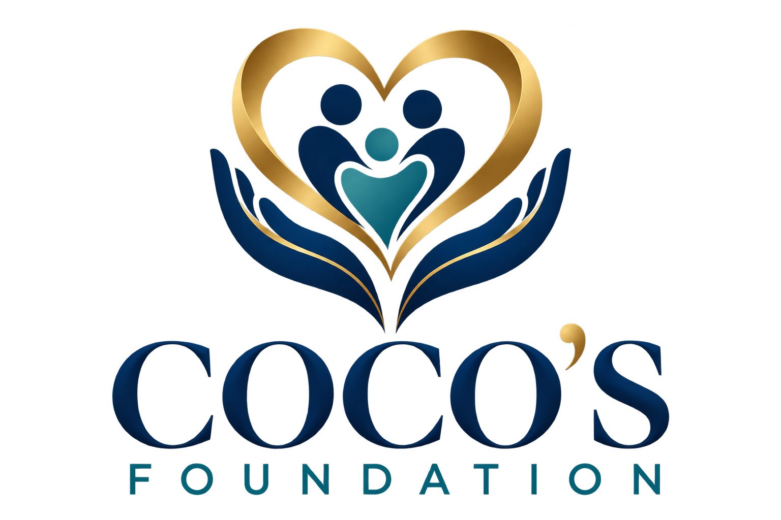 Coco's Foundation heart and family emblem
